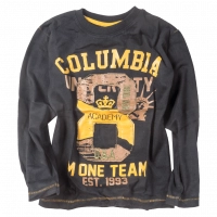 Παιδική μπλούζα M-One για αγόρια Columbia μαύρο καθημερινή άνετη λεπτή βόλτα σχολείο ετών online (1)