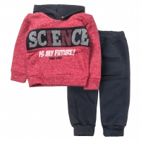 Παιδικό σετ φόρμας Trax για αγόρια Science Future cherry καθημερινό άνετο βόλτα σχολείο ζεστό ετών online (1)