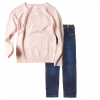 Παιδική μπλούζα Name it για κορίτσια Cavity Σομόν κοριτσίστικες πλεχτές μπλούζες επώνυμες | Παιδικό κολάν Losan για κορίτσια Leggings μπλε καθημερινό άνετο βόλτα σχολείο τζιν επώνυμο ετών online (1) 