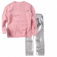 Παιδική μπλούζα ΕΒΙΤΑ για κορίτσια Grey Bow ροζ καθημερινή άνετη  ζεστή πλεκτή ετών online (1) | Παιδικό κολάν ΕΒΙΤΑ για κορίτσια Stainless Steel γκρι καθημερινό μεταλιζέ πάρτι ετών online11 