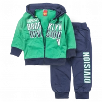 Παιδικό σετ φόρμας Trax για αγόρια Brooklyn Division πράσινο καθημερινό άνετο ζακέτα βόλτα σχολείο ετών online (1)