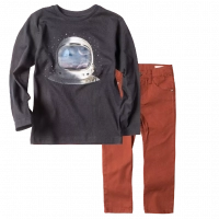 Παιδική μπλούζα Mayoral για αγόρια Astronaut Μαύρο αγορίστικες μπλούζες επώνυμες χειμερινές | Παιδικό παντελόνι για αγόρια Minimal Κεραμιδί 1 