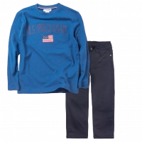  | Παιδικό παντελόνι για αγόρια Genova μπλε σκούρο 2-6 καθημερινά αγορίστικα ελαστικά online (1) 