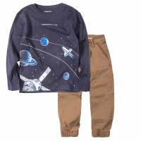 Παιδική μπλούζα Mayoral για αγόρια Space adventure μπλε λεπτές μπλούζες αγορίστικες μακρυμάνικες επώνυμες |  
