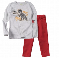 Παιδική μπλούζα Losan για αγόρια Hielo γκρι καθημερινές εποχιακές επώνυμες ετών σχολεία online | Παιδικό παντελόνι για αγόρια Sandy Kids κόκκινο αγορίστικα καλά παντελόνια μοντέρνα παιδικά ρούχα online ετών 