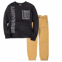 Παιδική μπλούζα Losan για αγόρια Aerospace μαύρο καθημερινή άνετη ζεστή επώνυμη βόλτα σχολείο ετών online (1) | Παιδικό παντελόνι Mayoral για αγόρια Skater καφέ άνετο καθημερινό καζουάλ επώνυμο ετών online (1) 