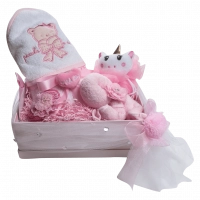 Δώρα για νεογέννητα μωροτούρτα για κορίτσια Unicorn Girl ροζ δώρα μαιευτηρίου βρεφικά οικονομικά online (1)