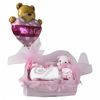 Δώρα για νεογέννητα μωροτούρτα για κορίτσια Lovely bear ροζ δώρα μαιευτηρίου βρεφικά οικονομικά online (1)