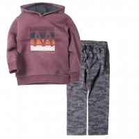 Παιδική μπλούζα Mayoral για αγόρι Mood δαμασκηνί άνετη ζεστή καθημερινή επώνυμη ετών online (1) | Παιδικό παντελόνι φόρμας Hashtag για αγόρια Army Παραλλαγής αγορίστικα αθλητικά μοντέρνα παντελόνια 