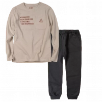 Παιδική μπλούζα Losan για αγόρια Nomad κρεμ καθημερινή άνετη επώνυμη βόλτα σχολείο ετών online (1) | Παιδικό παντελόνι φόρμας Line για αγόρια χειμερινό μαύρο οικονομικά φούτερα παντελόνια σκέτα φόρμες χοντρά online 