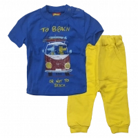 Βρεφικό σετ Trax για αγόρια To Beach μπλε καλοκαιρινά σετάκια αγορίστικα με παντελόνι φόρμας online