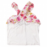 Παιδική μπλούζα Piccolo Mondo για κορίτσια Rose άσπρο καθημερινά ετών καλοκαιρινά εντυπωσιακά online (1)