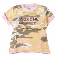 Παιδική μπλούζα Miss one για κορίτσια Force παραλλαγή καθημερινές καλοκαιρινές ετών οικονομικές  online (1)