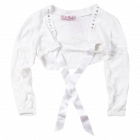 Παιδικό μπολερό Piccolo Mondo για κορίτσια Stras άσπρο καθημερινά εποχιακά ετών ζακέτες πανοφώρια online (1)