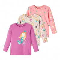 3 παιδικές μπλούζες name it για κορίτσια mermaid μακρυμάνικες tshirt για κοριτσάκια επώνυμα με σχέδια online (4)