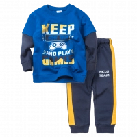 Παιδικό σετ φόρμας New College για αγόρια Keep μπλε χειμωνιάτικες καθημερινές επώνυμες σετ φόρμες online (1)