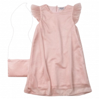 Παιδικό φόρεμα Εβίτα για κορίτσια simplicity σομόν αμπιγέ απλά φορέματα καλοκαιρινά ρομαντικά ετών online