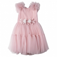 Παιδικό φόρεμα αμπιγέ για κορίτσια Persephone ροζ φόρέματα με τούλι πριγκιπικά ρομαντικά για γάμους βαφτίσεις ετών