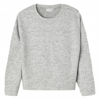 Παιδική μπλούζα name it για κορίτσια simplify γκρι απλές μονόχρωμες μπλούζες κουκούλα πλεκτή ετών online (1)