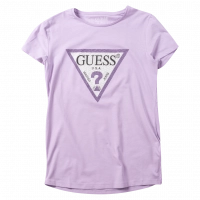 Παιδική μπλούζα Guess για κορίτσια Strass λιλά 