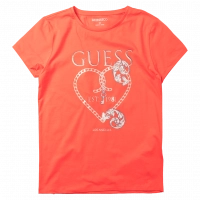 Παιδική μπλούζα Guess για κορίτσια Chain κόκκινο