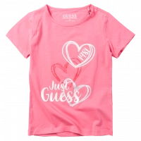 Παιδική μπλούζα Guess για κορίτσια Just κοραλλί 