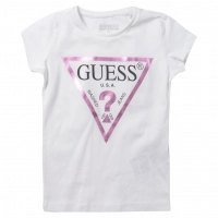 Παιδική μπλούζα Guess για κορίτσια Shinny άσπρο 