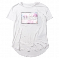 Παιδική μπλούζα Guess για κορίτσια Sequins άσπρο καθημερινά μονόχρωμα κοριτσίστικα online (1)