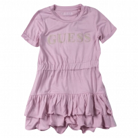 Παιδικό φόρεμα Guess για κορίτσια Loud ροζ casual επώνυμα καλοκαιρινά ετών online
