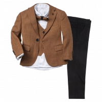 Παιδικό κοστούμι για αγόρια και παραγαμπράκια Ταϋγετος ταμπά βαπτιστικά κοστούμια για αγοράκια ετών αμπιγέ σετ (1)