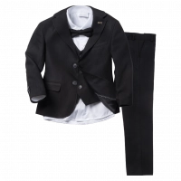 Παιδικό κοστούμι για αγόρια και παραγαμπράκια Βαρδούσια μαύρο βαπτιστικά κοστούμια για αγοράκια ετών αμπιγέ σετ (1)