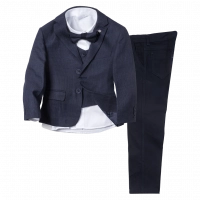 Παιδικό κοστούμι για αγόρια και παραγαμπράκια Ασέληνον μπλε βαπτιστικά κοστούμια για αγοράκια ετών αμπιγέ σετ (1)