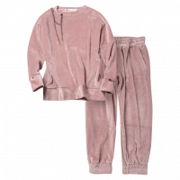 Παιδικό σετ φόρμας Emery για κορίτσια Total ροζ καθημερινές σετάκια φόρμες ετών επώνυμα χειμερινές βελούδινες online  (1)