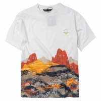Παιδική μπλούζα Mayoral για αγόρια Mountains άσπρο