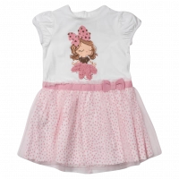 Παιδικό φόρεμα Mayoral για κορίτσια dreaming summer ροζ μοντέρνα επώνυμα καλοκαιρινά φορέματα μαυοραλ ετών online