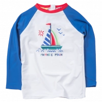 Βρεφική μπλούζα uv Mayoral για αγόρια Captain άσπρο αντηλιακή παραλία θάλασσα καλοκαιρινό παγωτά ετών (1)