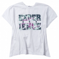 Παιδική μπλούζα ΝΕΚ για κορίτσια Experience άσπρη κοντομάνικη καθημερινή καλοκαιρινή ετών (1)