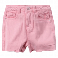 Παιδικό σορτς New College για κορίτσια Pink vibes ροζ τζιν άνετο καλοκαιρινό casual ετών (1)
