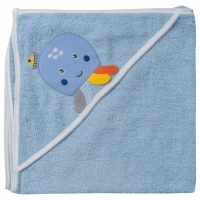 Βρεφική μπουρνουζοπετσέτα για αγόρια octopus γαλάζιο βαμβακερές παιδικές πετσέτες με γάντι μπάνιο