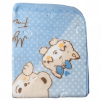 Παιδική κουβέρτα fleece για αγόρια sleepy μπλε ζεστές κουβερτούλες βρεφικές χοντρές