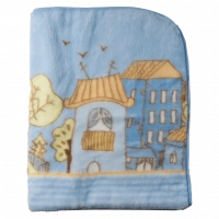 Παιδική κουβέρτα fleece για αγόρια Housy μπλε 100x120 για δλωρο ζεστή οικονομική Online  (1)