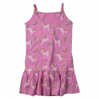 Παιδικό φόρεμα για κορίτσια Losan unicorns ροζ καλοκαιρνό αμάνικα φορέματα μακό καθημερινά μοντέρνα (1)