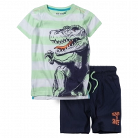 Παιδικό σετ Blue Seven για αγόρια T-Rex παιδικά σετάκια καλοκαιρινά με δεινόσαυρους κοντομάνικο βερμούδα ετών online