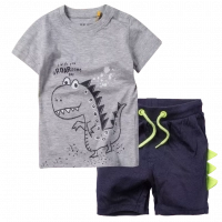 Βρεφική μπλούζα Blue seven για αγόρια roar dino γκρι μπλούζες κοντομάνικες με δεινόσαυρους αγορίστικες καλοκαρινές μηνών | Παιδική βερμούδα Losan για αγόρια Dino μπλε παιδικές βερμούδες σορτς δεινόσαυρους  αγορίστικες μοντέρνες ετών online 