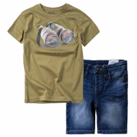 Παιδική μπλούζα Mayoral για αγόρια After wave χακί (1) | Παιδικό τζιν παντελόνι Mayoral για αγόρια Grenada μπλε 3239 αγορίστικα άνετα για βόλτα εκδηλώσεις καλοκαιρινά ετών χρονών 
