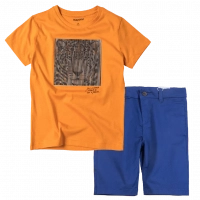 Παιδική μπλούζα Mayoral για αγόρια Tiger μουσταρδί 3d στάμπα καθημερινές ιδιαίτερες παισικές | Παιδική βερμούδα Mayoral για αγόρια Aqua μπλε μοντέρνα καθημερινά αγορίστικα online (1) 