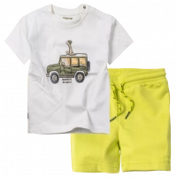 Βρεφική μπλούζα Mayoral για αγόρια In sight άσπρο επώνυμες καλοκαιρινές βρεφικές μηνών online (1) | Βρεφικό σορτς Mayoral για παιδιά Lime πράσινο κοριτσίστικο αγορίστικο επώνυ απλά 