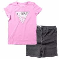 Παιδική μπλούζα Guess για κορίτσια Strassy Fancy ροζ καθημερινά μονόχρωμα κοριτσίστικα online (9) | Παιδική βερμούδα GUESS για κορίτσια Jean Μαύρο κοριτσίστικη ποιοτική μοντέρνα ιδιαίτερη επώνυμη ποιοτική 