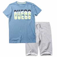 Παιδική μπλούζα Guess για αγόρια Mails γαλαζιο καθημερινές μακό επώνυμες ετών online (1) | Παιδική βερμούδα Guess για αγόρια Animation γκρι καλοκαιρινές επώνυμες καθημερινές μονόχρωμες online (1) 