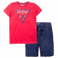 Παιδική μπλούζα Guess για αγόρια Gkof κόκκινο καθημερινές μακό επώνυμες ετών online (1) | Παιδική βερμούδα Guess για αγόρια Animation μπλε καλοκαιρινές επώνυμες καθημερινές μονόχρωμες online (1) 